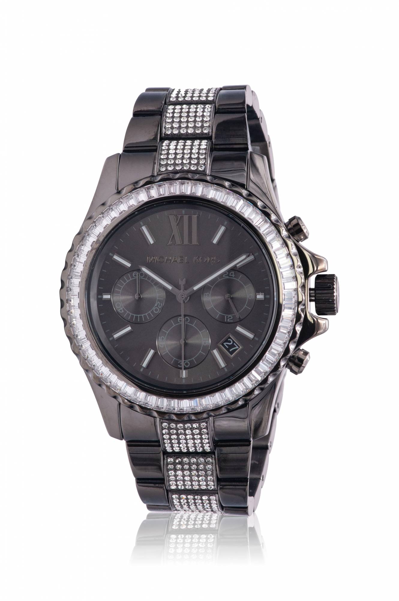 Michael Kors Everest Gunmetal Stainless Steel Ladies Watch MK6974