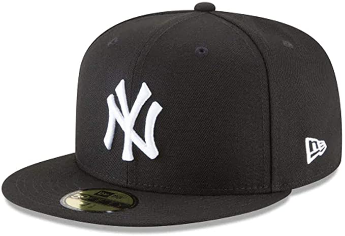 New Era New York Yankees Basic 59Fifty Fitted Cap Hat Black/White