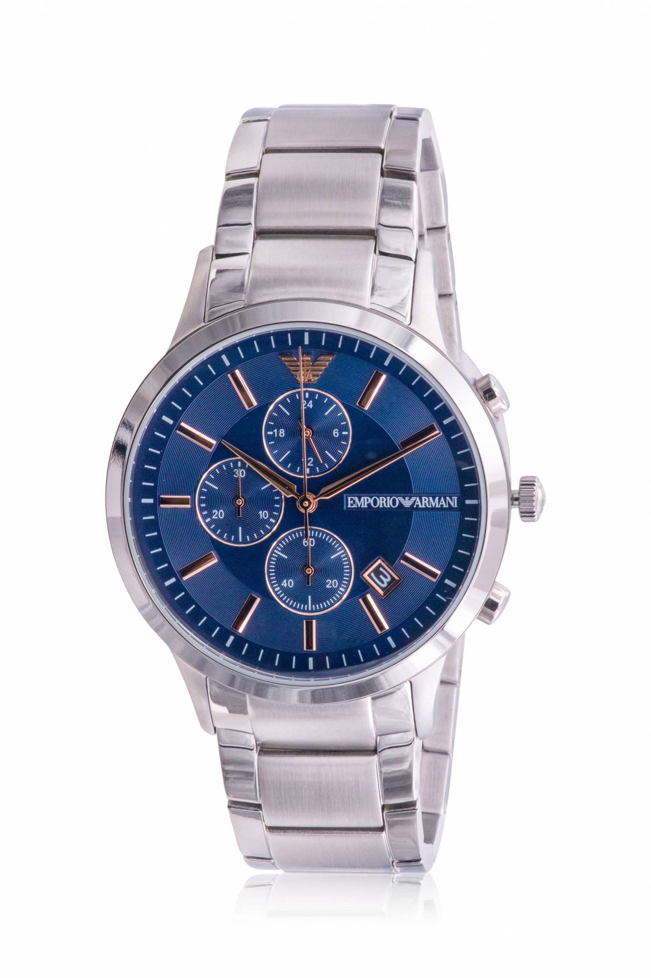 Emporio Armani Stainless Steel Chronograph Mens Watch AR11458 - Jacob Time  Inc