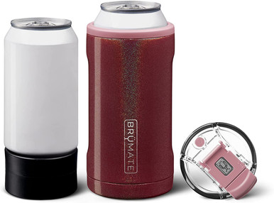 Brumate Hopsulator Slim Insulated Slim Can-Cooler - Glitter Rose Gold  HS12GRG - Jacob Time Inc