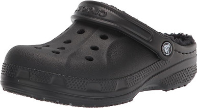 フラットシューズ Classic Lined Clog in Black Classic Lined Clog - Crocs