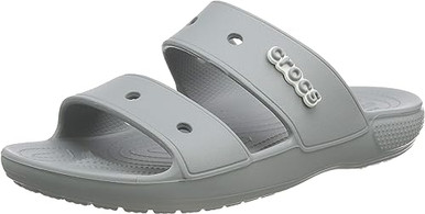 Crocs Unisex Classic Two-Strap Slide Sandals - Light Grey - Jacob Time Inc