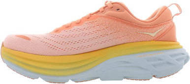 HOKA ONE Bondi Womens Running Shoes Shell Coral Peach