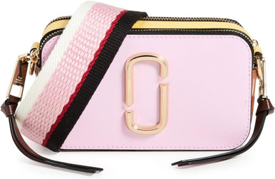 Marc Jacobs The Snapshot Pink Multi in Calfskin with Gold