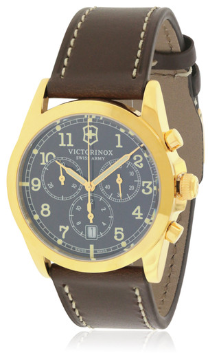 Swiss Army Victorinox Infantry Chronograph Leather Mens Watch
