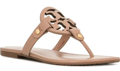 Tory Burch Miller Leather Sandals - Beige/Light Sand - Jacob Time Inc