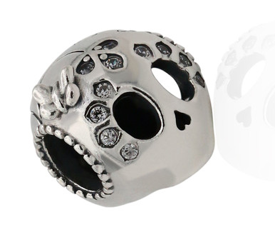 PANDORA Sparkling Skull Charm 797866CZ - Jacob Time Inc
