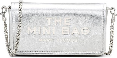 Marc Jacobs The Metallic Leather Chain Mini Bag - Silver Marc Jacobs The Metallic Leather Chain Mini Bag - Silver