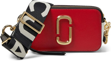 Marc Jacobs The Snapshot Small Camera Bag in Black/Red — UFO  Marc Jacobs Crossbody Bag Black and Red Structured Design display picture 1