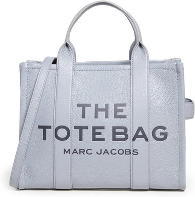 Marc Jacobs The Leather Medium Tote Bag - Wolf Grey H004L01PF21