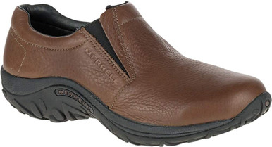 Merrell Mens Jungle Moc Leather Slip-On Shoe - Mahogany  display picture 1