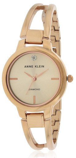 Anne Klein Women\'s Watch AK/2626 Quartz Rose Gold Tone Stainless Steel 30mm Anne Klein Diamond Womens Watch 30mm Rose Gold Tone AK/2626  main image 2