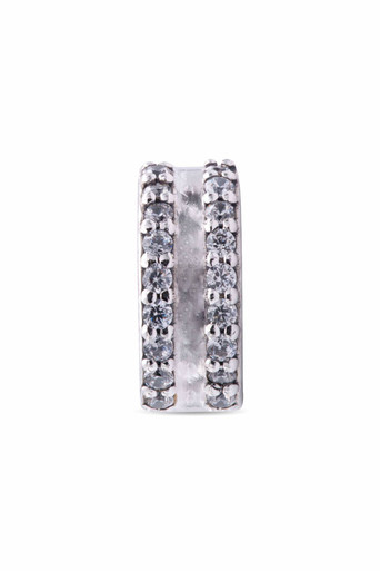 Pandora Double Lined Pave Clip Charm 798422C01 - Jacob Time Inc