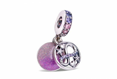 Pandora Glittering Infinity Hearts Stars Dangle Charm