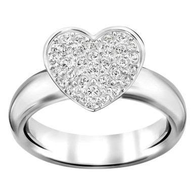 Swarovski Heart Ring size 55 14号