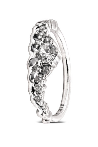 Fairy Tale Tiara Beaded Wishbone Stacking Ring Set