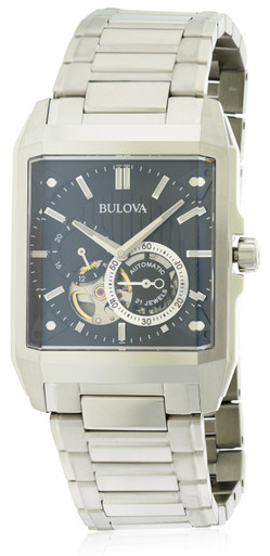 Bulova Stainless Steel Automatic Mens Watch 96A194 - Jacob Time Inc