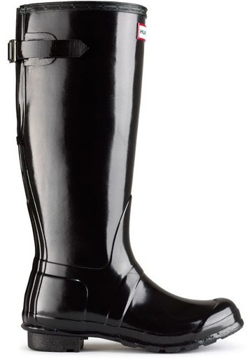 【美品】HUNTER☆BACKSTRAP PRINT BOOT 23センチ 黒色 Amazon.com | Hunter Original Tall Backstrap Print Rain Boot
