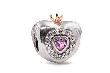 PANDORA Princess Heart Charm - Pink CZ - 791375PCZ - Jacob Time Inc