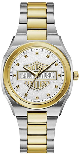 Harley-Davidson Bar & Shield Silver & Gold Stainless Steel  display picture 1