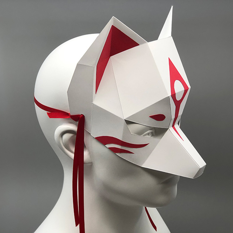 Kitsune - Half Mask