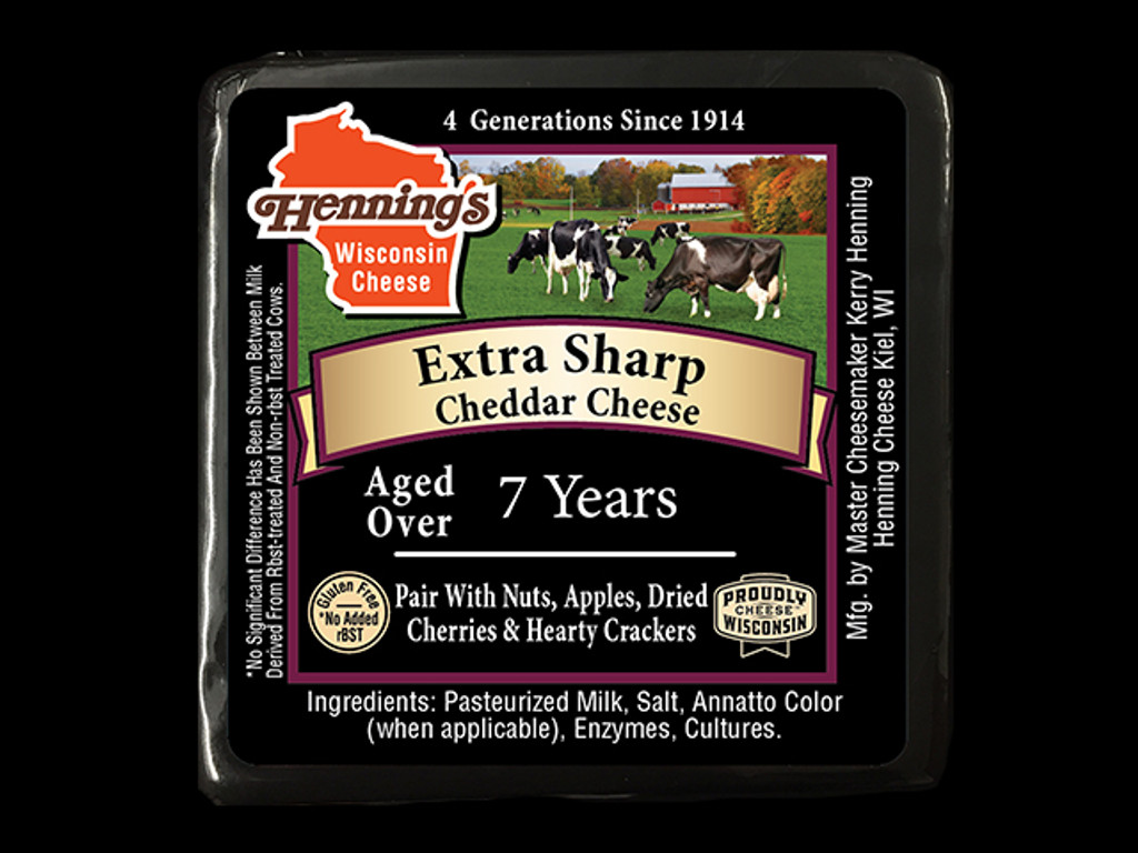 Henning's Extra Sharp 7 year Cheddar Cheese