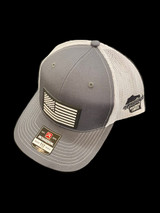 Henning's Cheese American Flag Baseball Cap - Grey/White