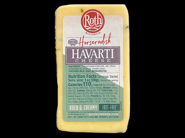 Henning's Wisconsin Cheese Horseradish & Chive Havarti Cheese