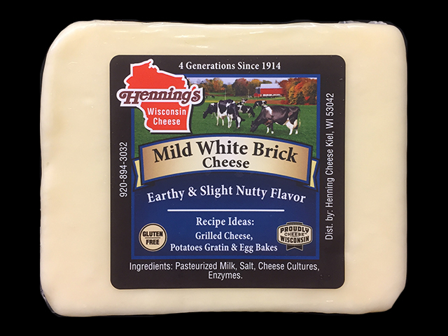 Henning's Wisconsin Cheese - Mild Brick Cheese - White
