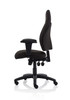 Esme office chair in black fabric