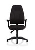 Esme office chair in black fabric
