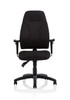 Esme office chair in black fabric