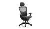 Stealth Posture Chair black mesh with headrest meath