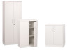 white 2 door storage 1120H x 1000W x 424D