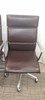 ICF una high back leather meeting chair