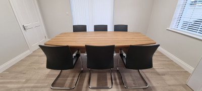 Walnut meeting table