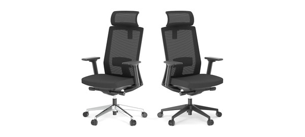 Veneto mesh back office chair with head rest