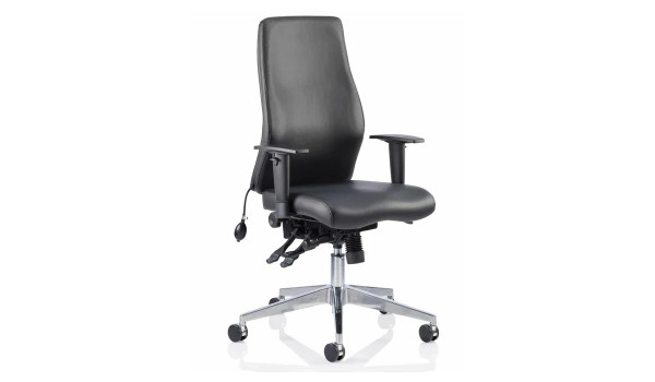 Onyx Ergo Posture Chair black leather meath