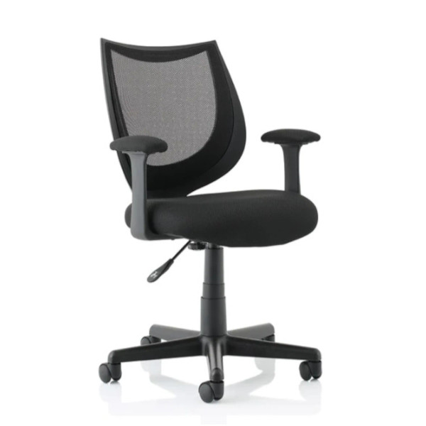 Camden Medium Back Black Mesh Task Operator Office Chair meath