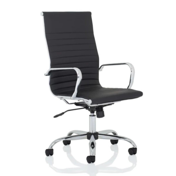 Nola Black Leather Executive Office Chair meath