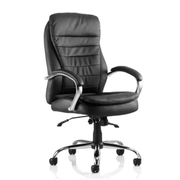 Rocky High Back Executive Black Leather Office Chair meath