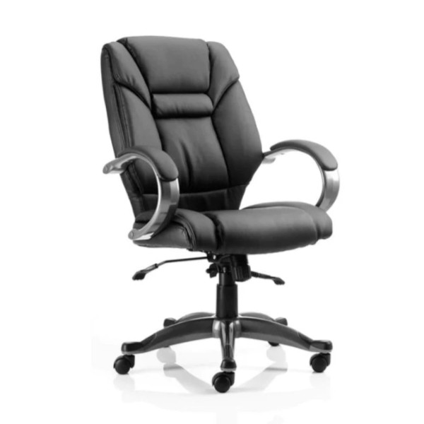 Galloway High Back black leather Executive Office Chair meath