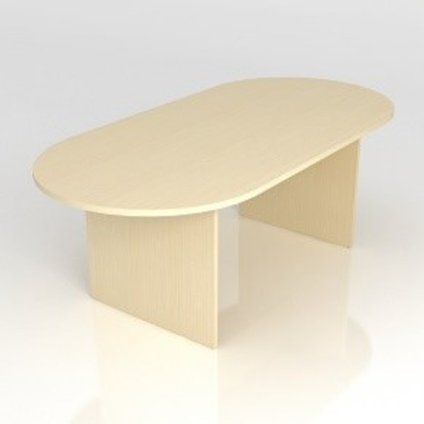 2m x 1m beech meeting table