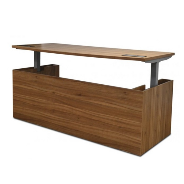 Alto Electric Adjustable Black Walnut Desk meath