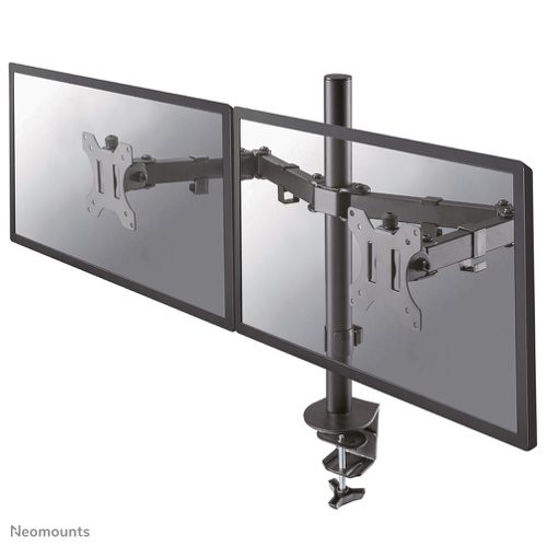 Neomounts D550 Dual Monitor Desk Mnt Blk