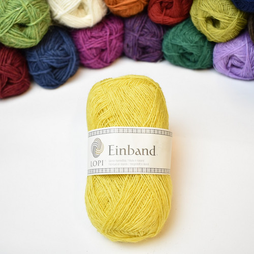 yellow laceweight wool, fine yarn