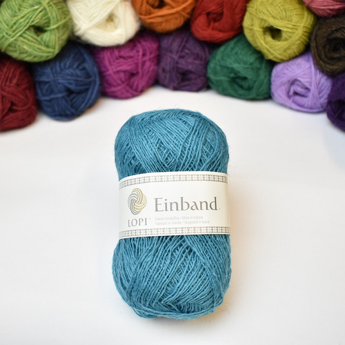 blue laceweight wool, fine yarn