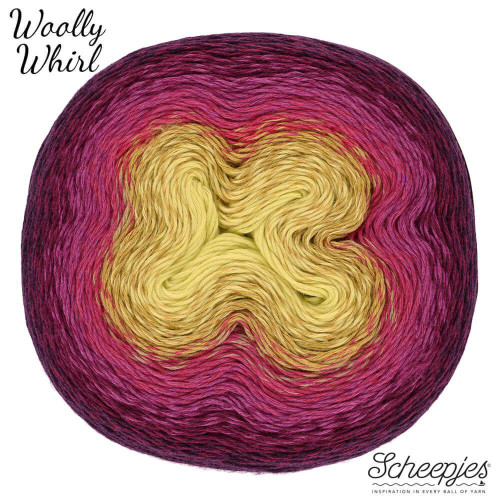 Scheepjes Woolly Whirl - Creme Anglaise Centre, self patterning wool