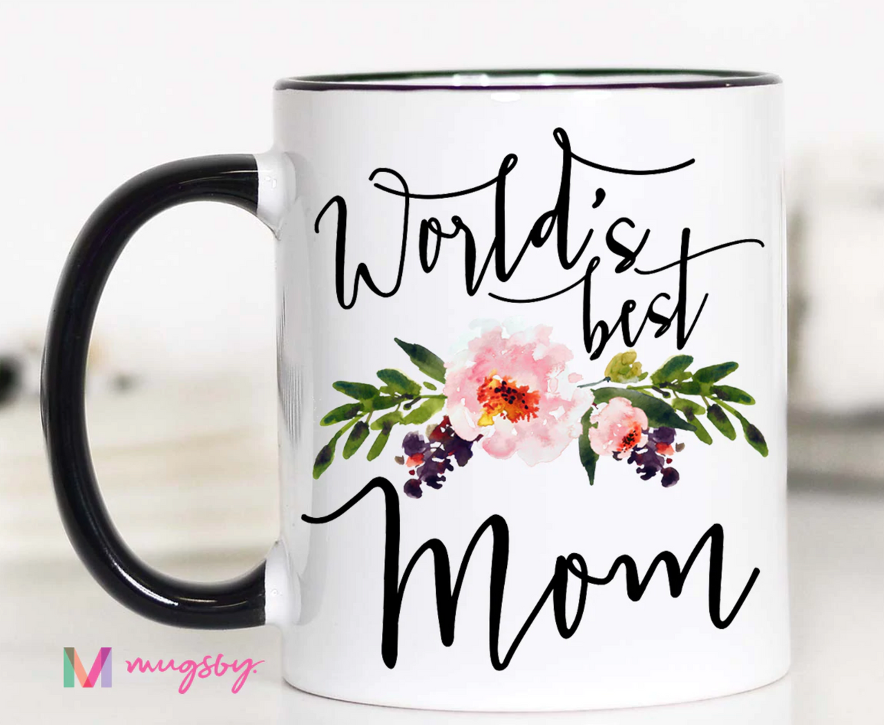 White coffee mug world's best mom