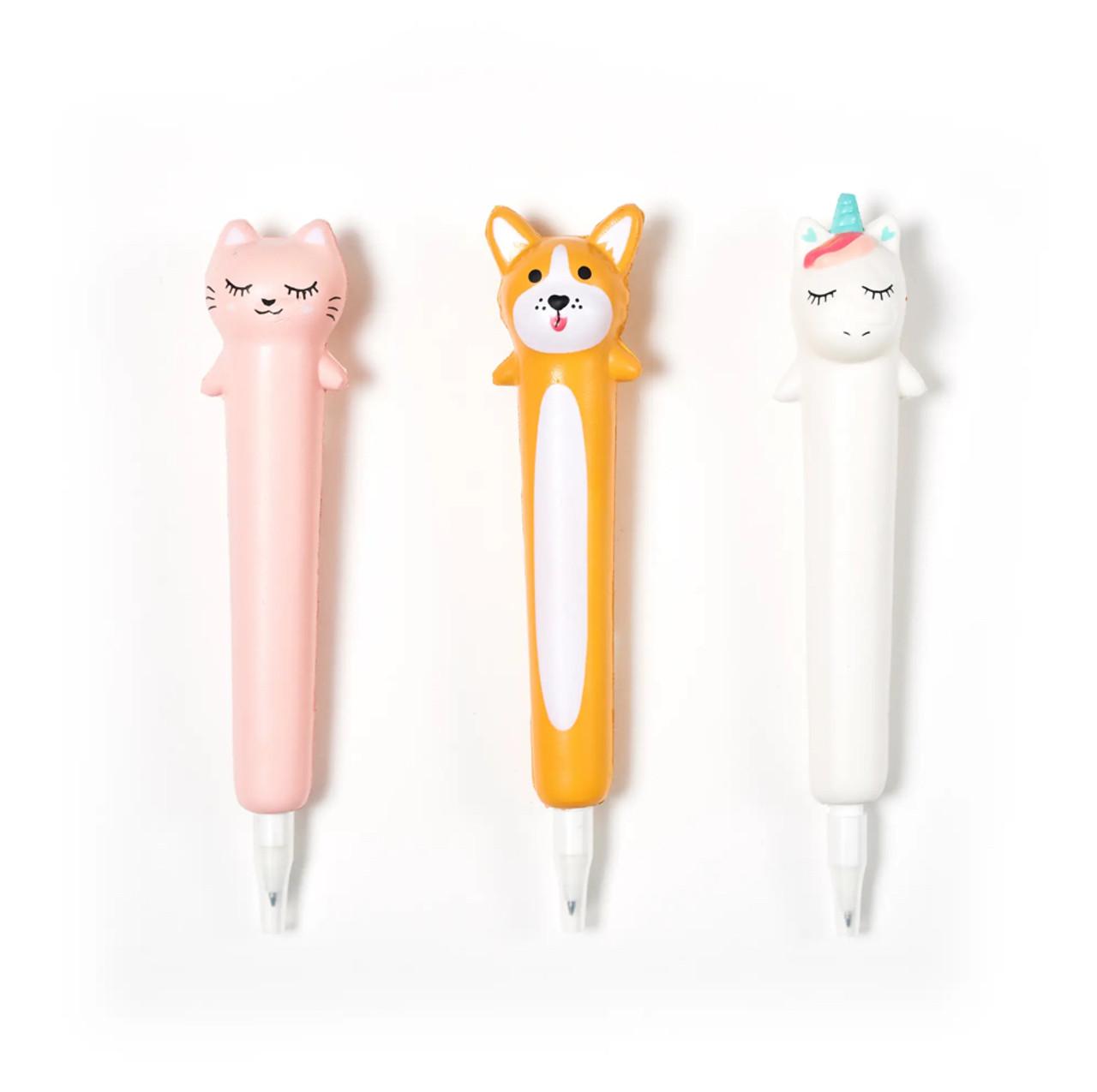 Yoobi + White Unicorn Ballpoint 2-Pack Pens